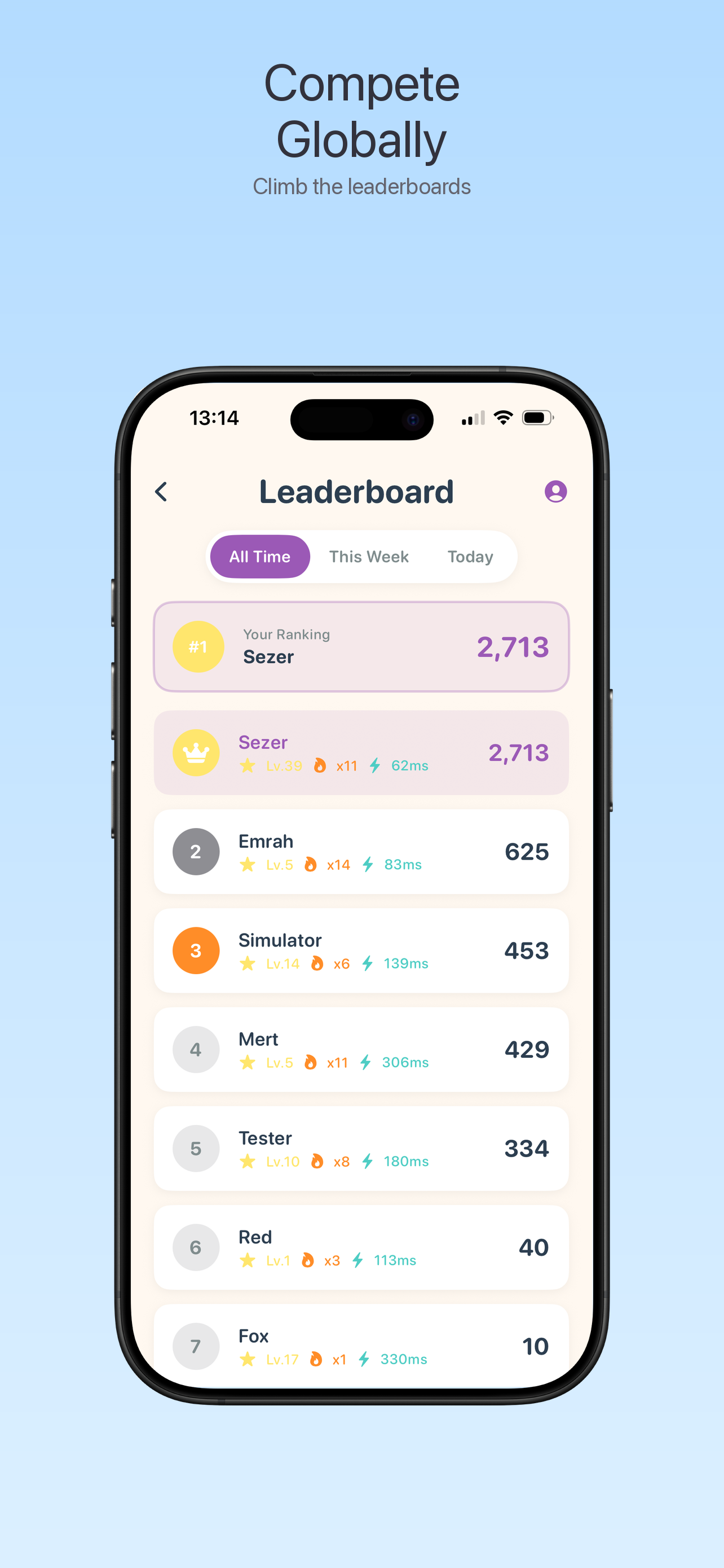 Hue Rush Leaderboard